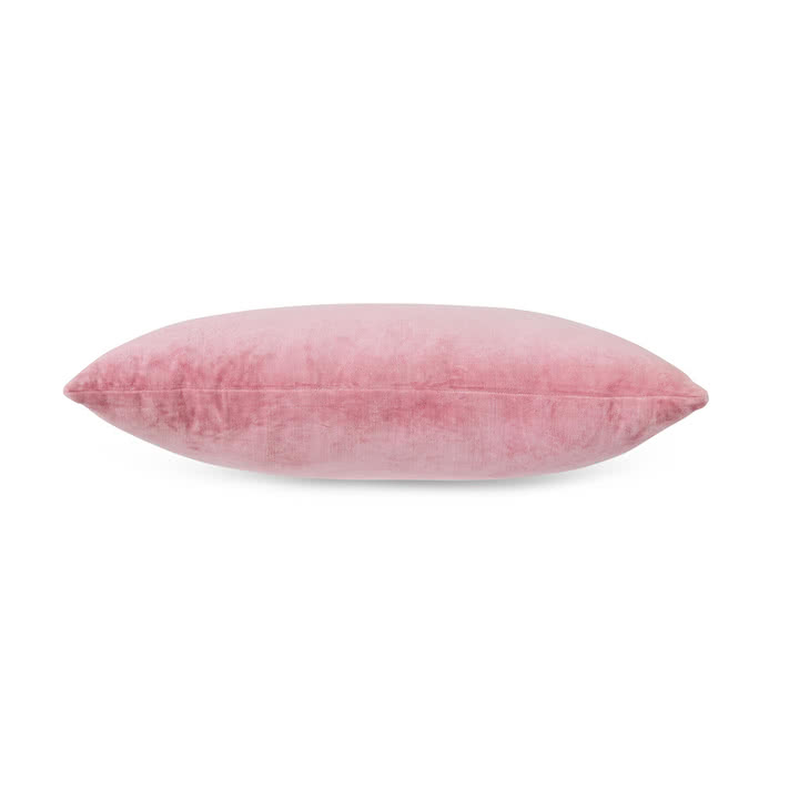 HKliving - Coussin en velours, 40 x 60 cm, rose