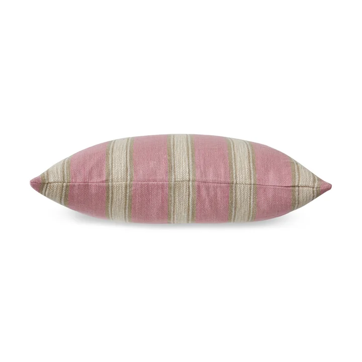 Hkliving - Woven Striped Coussin en lin, 60 x 40 cm, blush