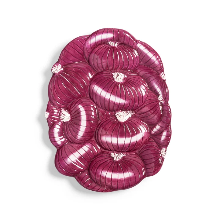 & klevering - Legume plat de service oignon, 18 x 23,5 cm, violet