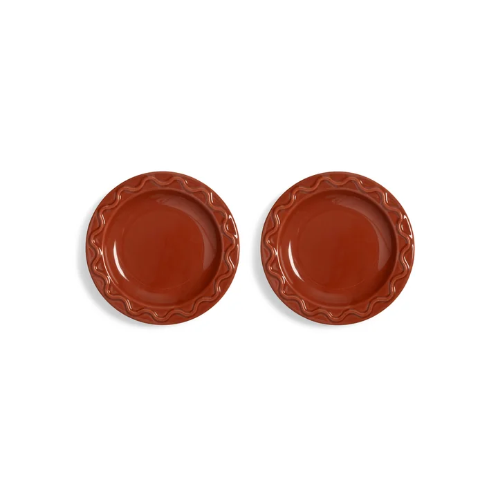 & klevering - Mochi Assiette, Ø 17,5 cm, terracotta (set de 2)