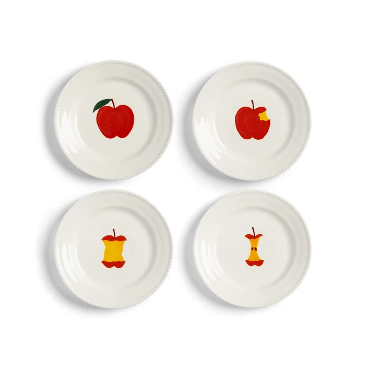 & klevering - Haines Assiette, Ø 17 cm, multicolore (set de 4)