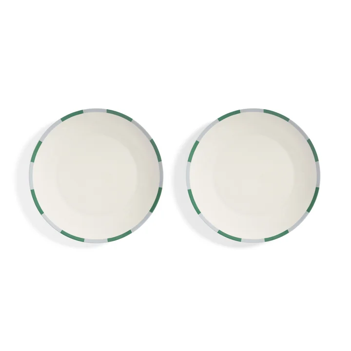 & klevering - Bliss Assiette, Ø 27 cm, vert (set de 2)