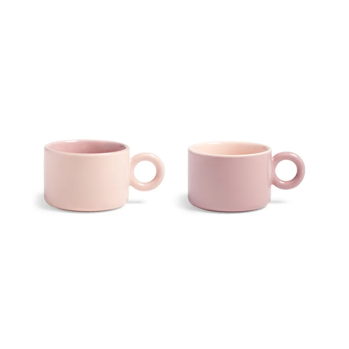 & klevering - Chiquito Tasse, 0,2 L, rose (set de 2)