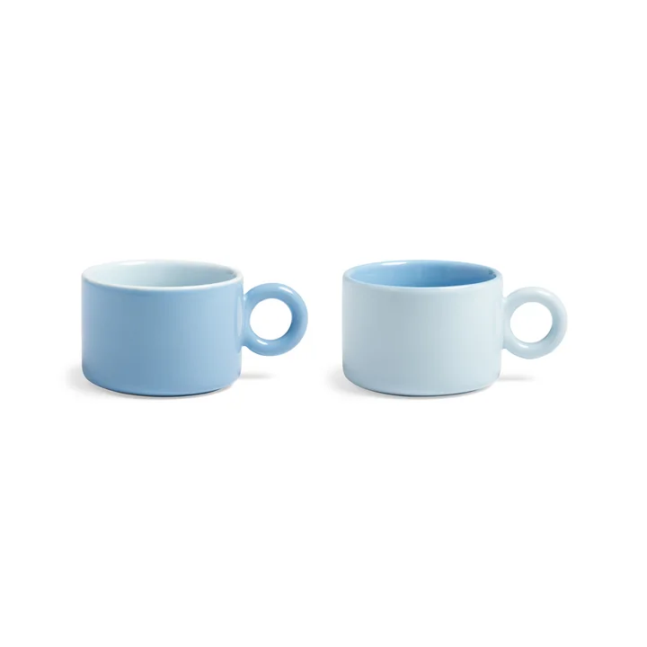 & klevering - Chiquito Tasse, 0,2 L, bleu clair (set de 2)