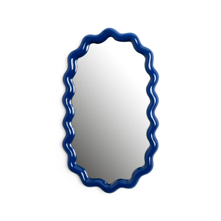 & klevering - Miroir Zigzag, 24 x 40 cm, bleu