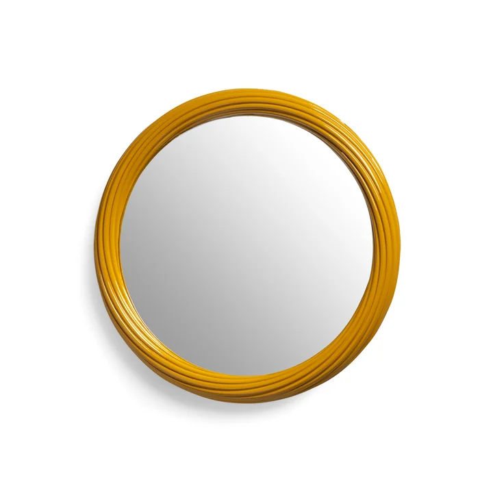 & klevering - Churros Miroir, Ø 33,5 cm, ocre