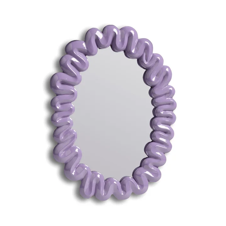 & klevering - Dribble miroir, 29,5 x 41,5 cm, violet
