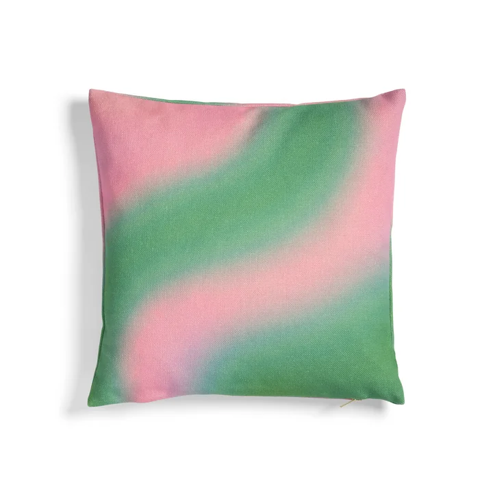 & klevering - Hue Coussin 40 x 40 cm, rose / vert