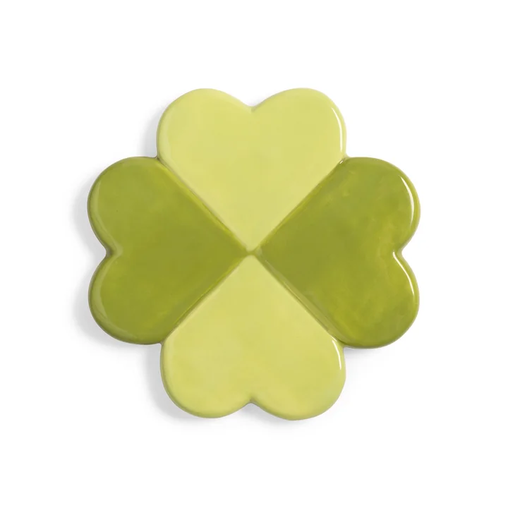 & klevering - Lucky Clover dessous de verre, Ø 10 cm, vert