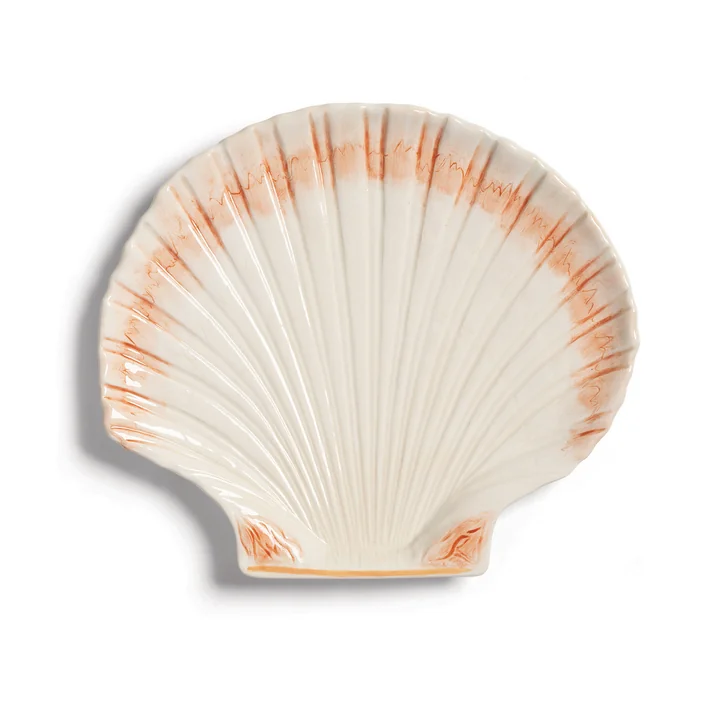 & klevering - Cockle plat de service 23 x 21 cm, multicolore
