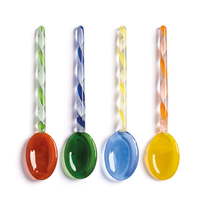 & klevering - Cuillère Swirl, multi (set de 4)