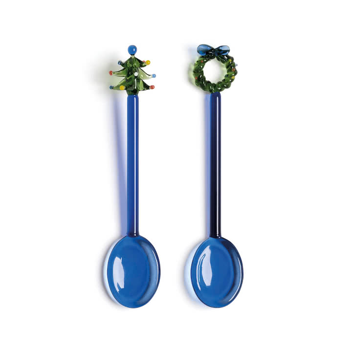 & klevering - Merry cuillère, bleu (set de 2)
