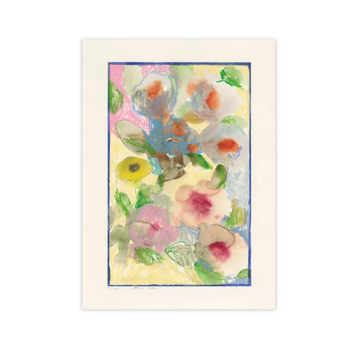 Paper Collective - Fenêtre à fleurs, 50 x 70 cm