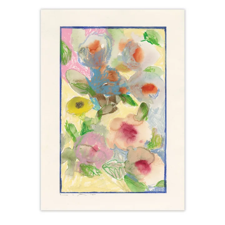 Paper Collective - Fenêtre à fleurs, 70 x 100 cm