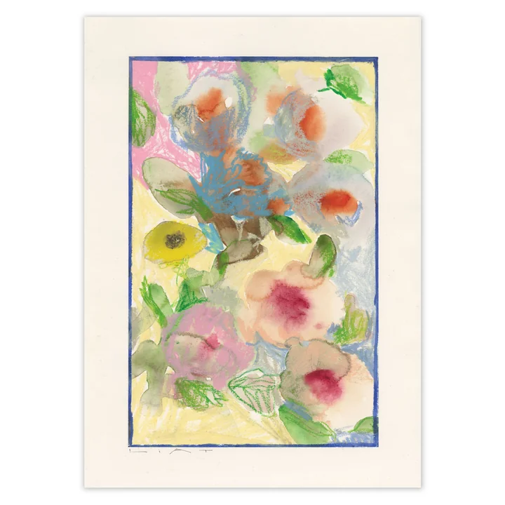 Paper Collective - Fenêtre à fleurs, 100 x 140 cm