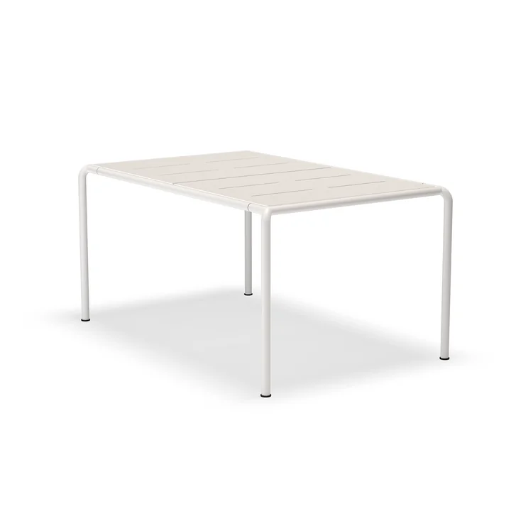 HOUE - Avanti Outdoor Table de salle à manger, 153 x 98 cm, muted white