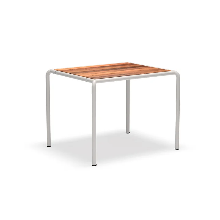 HOUE - Avanti Outdoor Table de salle à manger, 98 x 83 cm, frêne / muted white