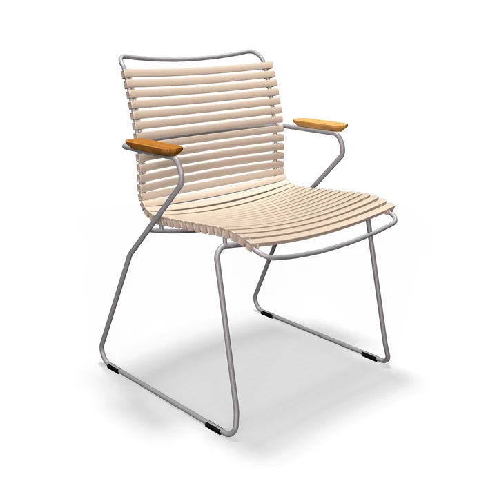 HOUE - CLICK Outdoor Dining fauteuil à dossier bas, beige