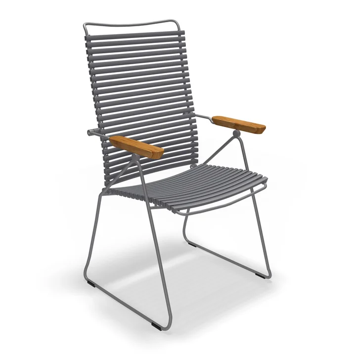HOUE - CLICK Position Outdoor fauteuil, gris foncé
