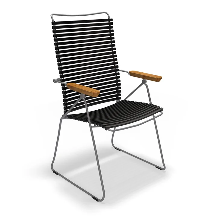 HOUE - CLICK Position Outdoor fauteuil, noir