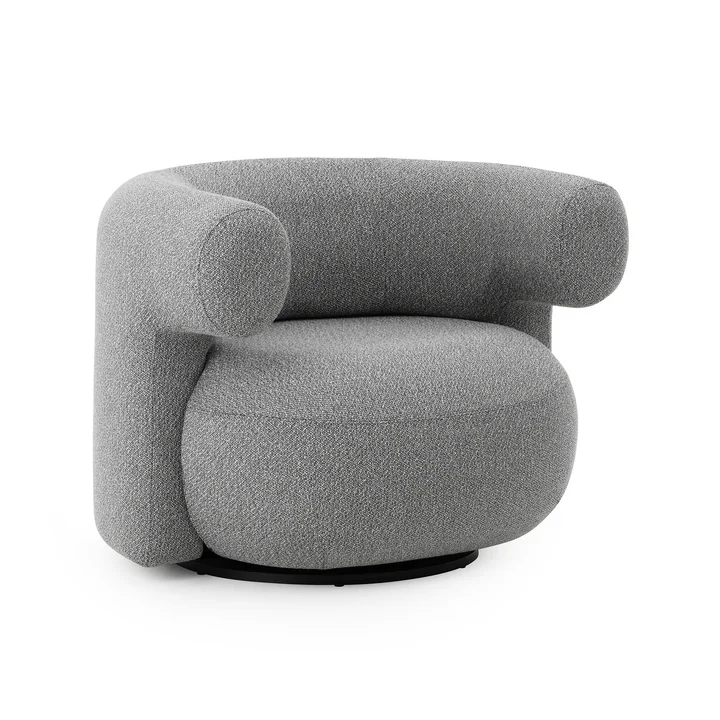 Normann Copenhagen - Burra Outdoor Lounge Chair avec fonction de retournement, whisper (Savane J349)