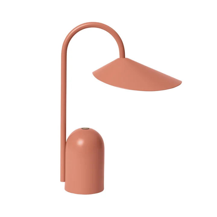 Ferm Living - Arum Lampe de bureau à LED rechargeable, sienna