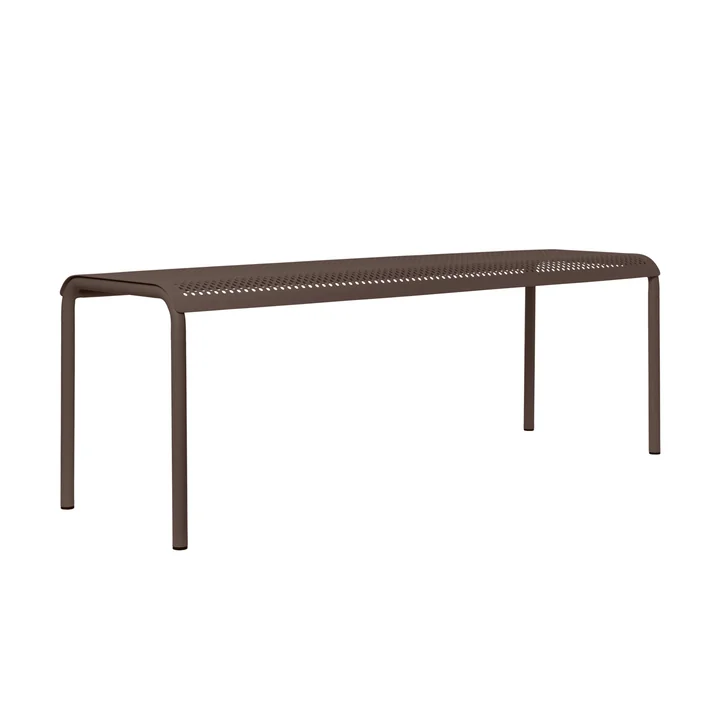 Ferm Living - Dapple Banc de jardin, 130 cm, dark chocolate