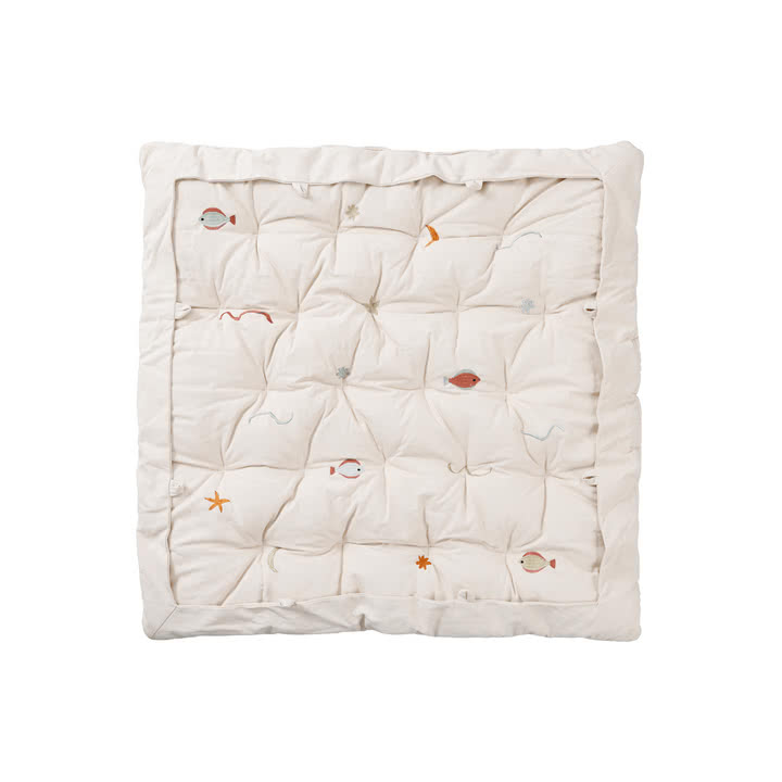 Ferm Living - Tapis de jeu Habour, 100 x 100 cm, naturel