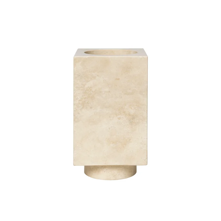 Ferm Living - Hew vase, Ø 12 x 21 cm, travertin naturel