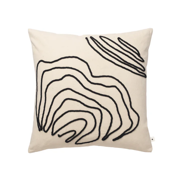 Ferm Living - Jot coussin, 50 x 50 cm, natural