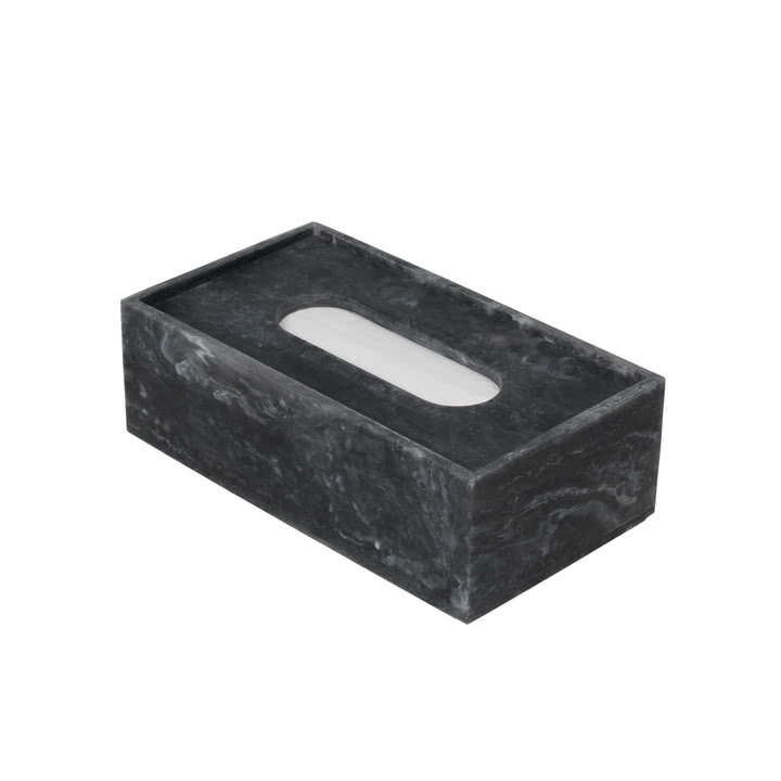 Ferm Living - Boîte de mouchoirs Mist, charcoal