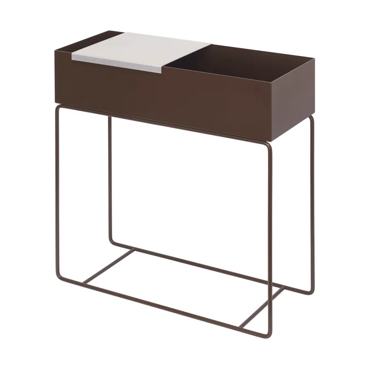 Ferm Living - Plant Box avec plateau, aluminium