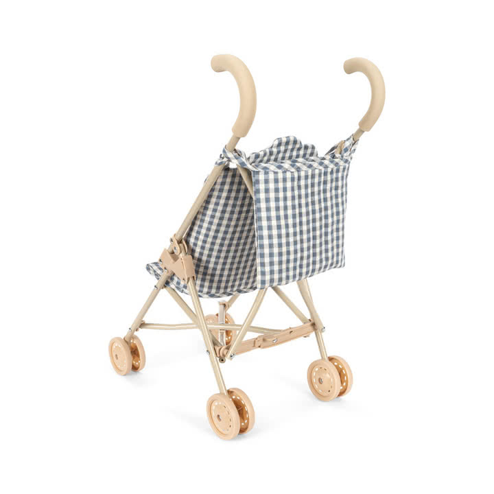 Konges Sløjd - Cheeky Poussette de poupée, blue check
