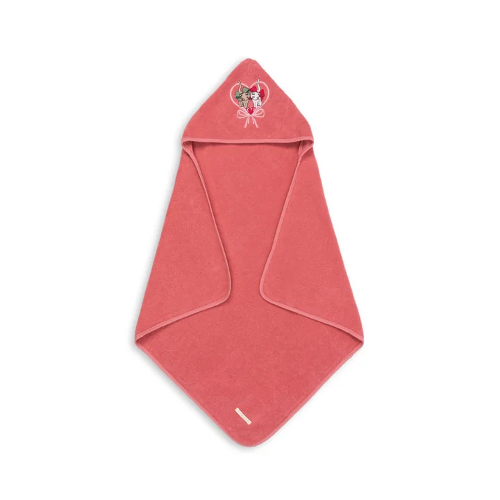 Konges Sløjd - Terry serviette à capuche, flamingo rose