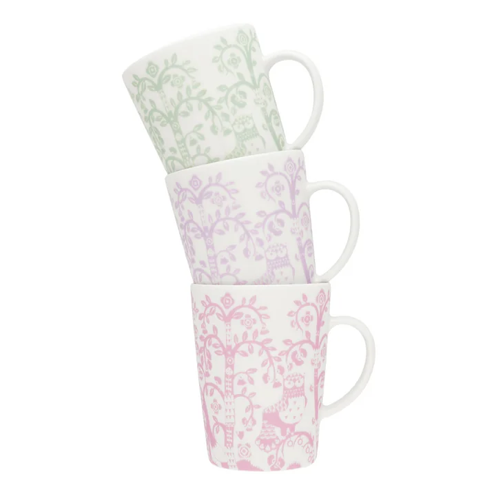 Iittala - Taika tasse avec anse, 0.4 l, rose / sauge / violet clair