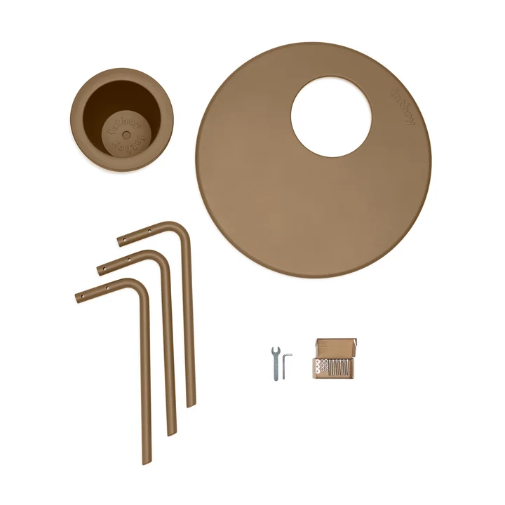 Fatboy - Bakkes Table d'appoint Ø 60 cm, mochaccino