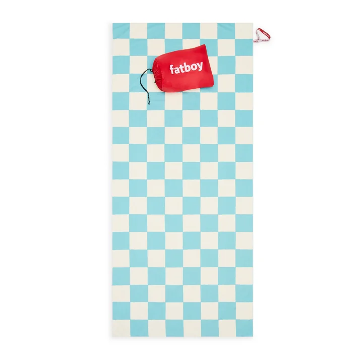 Fatboy - Beach Baggy serviette de plage XL, chess azur