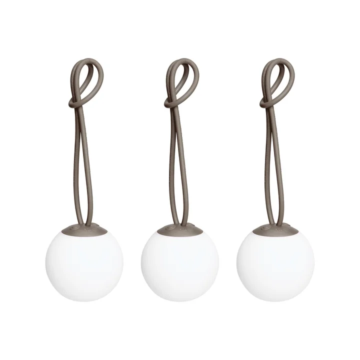 Fatboy - Bolleke Mini Lampe à suspendre, taupe (set de 3)