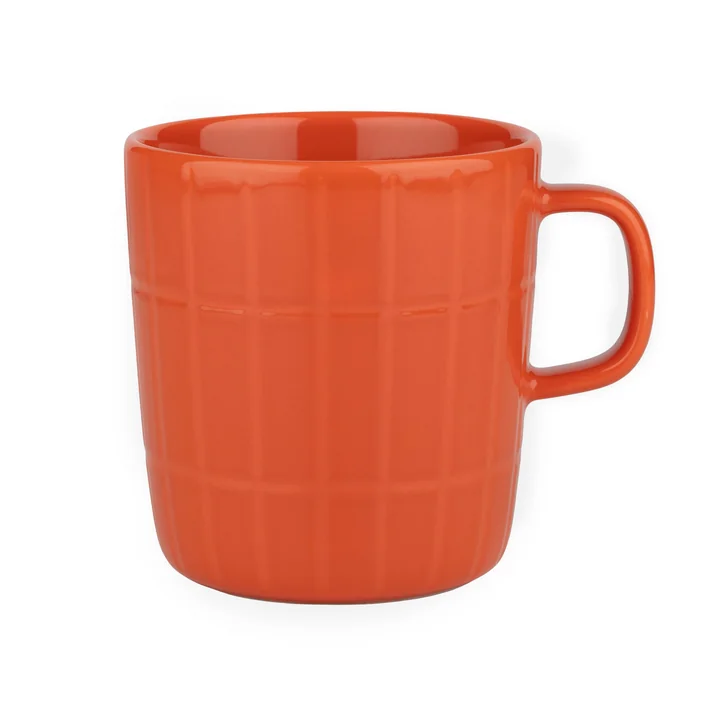 Oiva Tiiliskivi Tasse avec anse, 400 ml, orange (printemps/été 2025) de Marimekko
