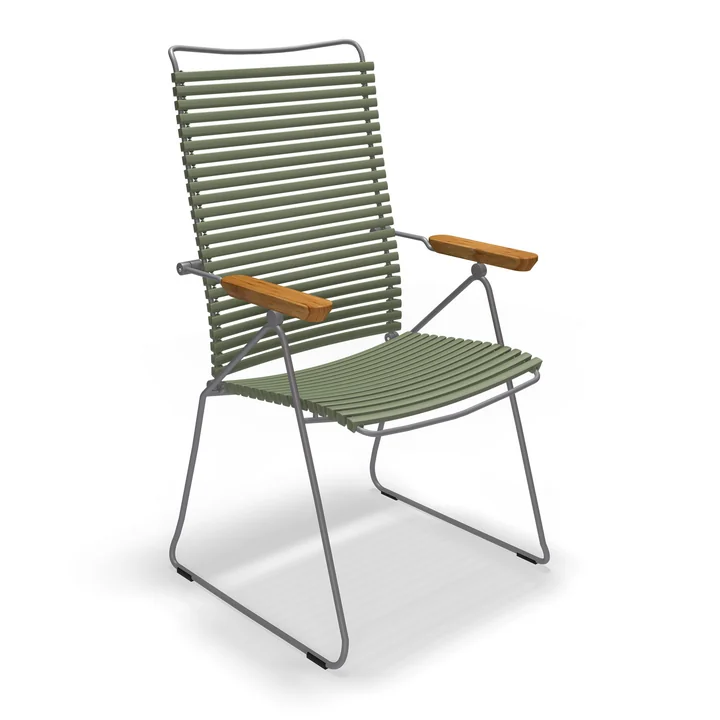 HOUE - CLICK Position Outdoor fauteuil, vert olive