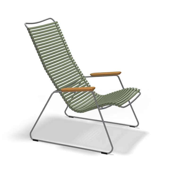 HOUE - CLICK Outdoor Lounge Chair, vert olive