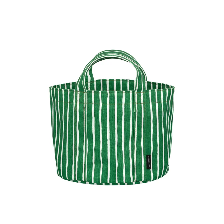 Marimekko - Piccolo Panier à linge 25 x 20 cm, vert / blanc