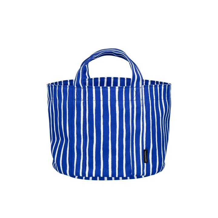 Marimekko - Piccolo Panier à linge 25 x 20 cm, bleu / blanc