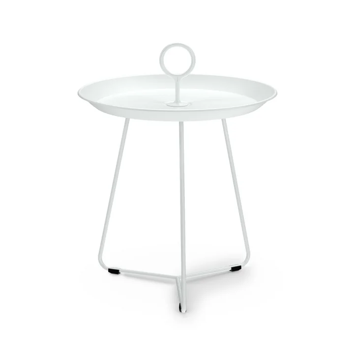 HOUE - EYELET Table d'appoint, Ø 45 cm, blanc