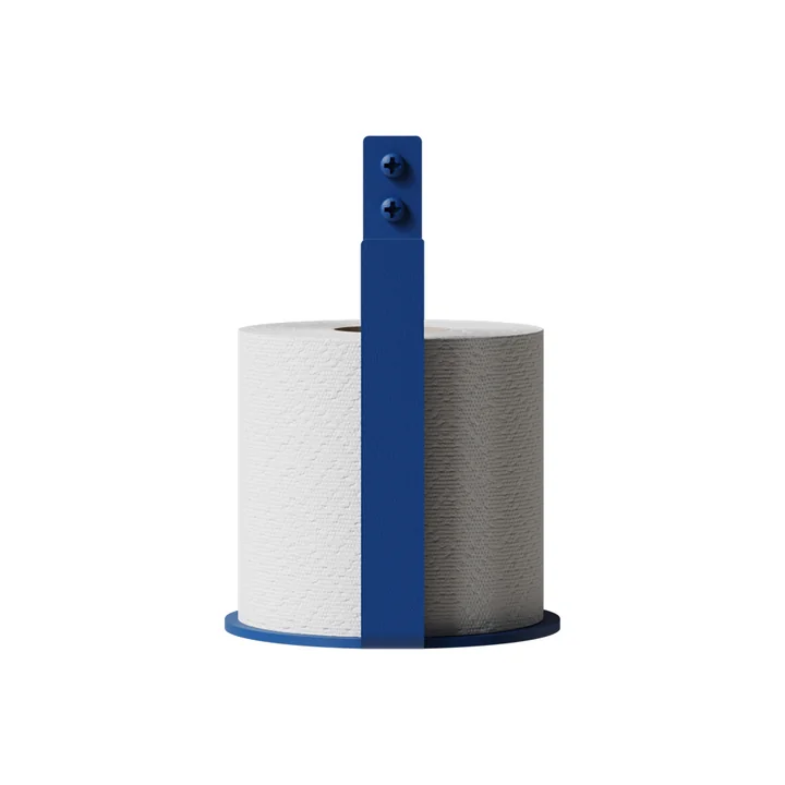 Nichba Design - Distributeur de papier toilette Extra, bleu