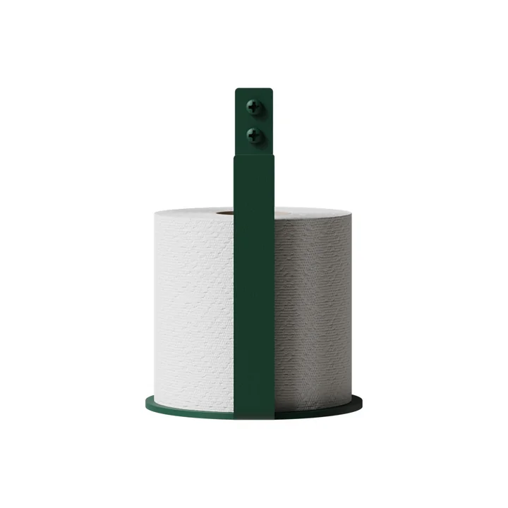 Nichba Design - Distributeur de papier toilette extra, vert mousse