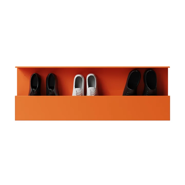 Nichba Design - Étagère à chaussures, 35 x 100 cm, orange