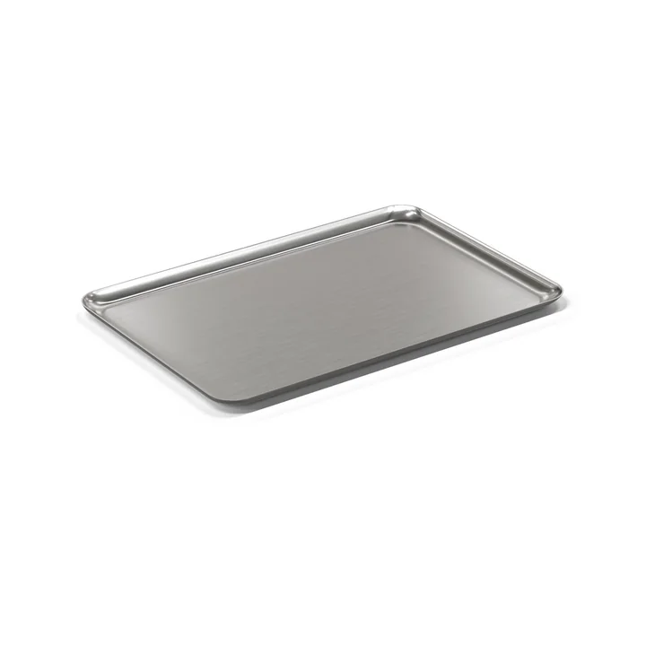 Nichba Design - Plateau de service L, 20 x 30 cm, acier inoxydable