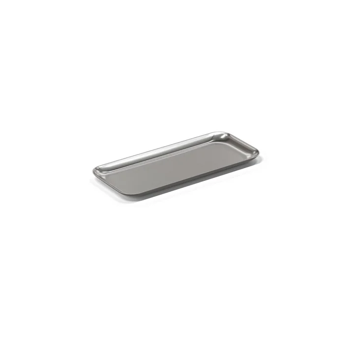 Nichba Design - Plateau de service S, 10 x 22 cm, acier inoxydable