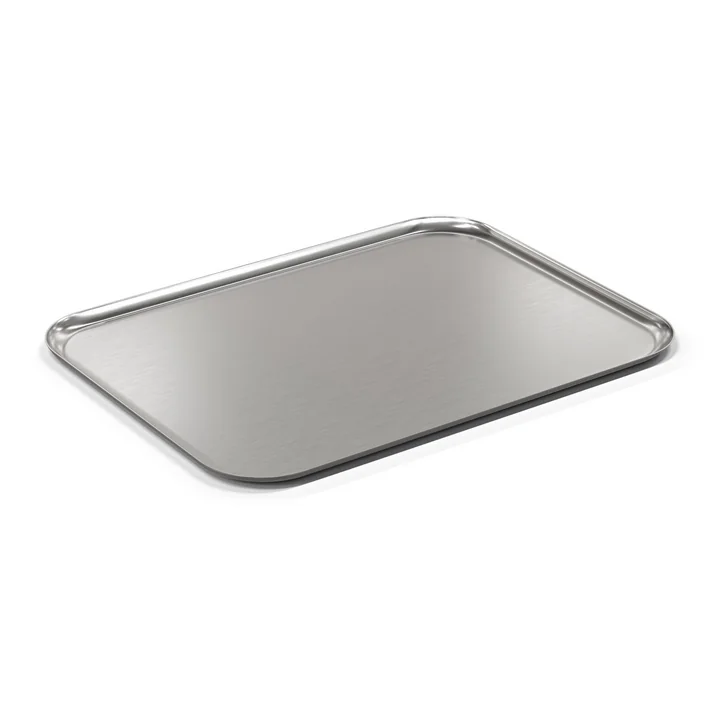 Nichba Design - Plateau de service XL, 30 x 40 cm, acier inoxydable